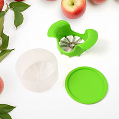 Apex Apple Cutter With Container Unbreakable Abs Body Stainless Steel Blades
