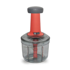 5901 Matte Finish Manual Hand Press Chopper For Kitchen Mini Handy Compact Chopper With 3 Blades For Effortlessly Chopping Vegetables Fruits For Your Kitchen.