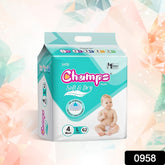 0958 Champs Soft And Dry Baby Diaper Pants 62 Pcs (Large Size)
