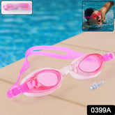 0399a Swimming Goggles With Adjustable Clear Vision Anti-fog Waterproof Swimming Goggles