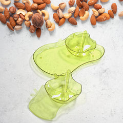 2969 Apple Shape 2piece Serving Set Of Bowl With Spoon Tray. Dinnerware Serving Snacks Pickle