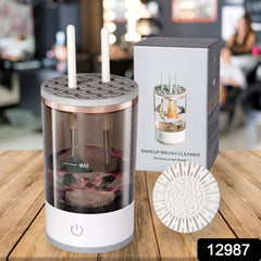 12987 Automatic Makeup Brush Cleaner Fast Electric Brush Cleaner Hand Free Machine Super Clean Brush Washer Brushes Organizer Tool (1 Pc)