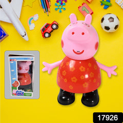 17926 Pig Children Play Toy Pretend Play Toy Fun Gift For Kids Movable Hands Legs Pig Pretend Play Toy Set For Kids Children With Soft Rubber Material (1 Pc Battery Not Included)