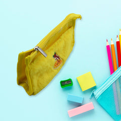 7046 Smart Design Solid Colour Double Pocket Large Capacity With Zipper Reusable Multipurpose Washable Pouch Pen Pencil Stationary Case Travel Boys Girls Pouch With Zip For Travel School Stationary (2 Pocket)