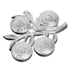 5283 Tree Shape 4 Compartment Mukhwas Dani Serving Tray For Home Kitchen Use