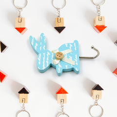 17872 Bunny Adhesive Wall Sticky Hook Strong Wall Hook For Office Bathroom Home Use (1 Pc Hook)