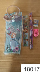 5 In 1 Mix Stationery Gift Set For Kids Stationary Set Including 2 Pencil Ruler Rubber Pencil Sharpener School Office Product Gift (5 Pcs Set)