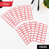 Multipurpose Writable Blank Label Sticker Sheets (1 Sheet)