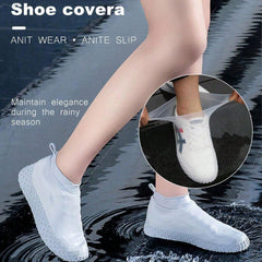 17984 Non-slip Silicone Rain Reusable Anti Skid Waterproof Fordable Boot Shoe Cover (Large Size 1 Pair Mix Color)