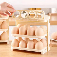 Plastic Foldable Egg Tray 24 Grid Egg Storage Box (1 Pc)