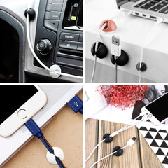 1334 Cable Clips Multi Purpose Cable Organizer Wire Holder For Desk And Table Use