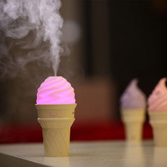 Ice Cream Cone Shape Air Freshener Humidifier (1pc Pink)