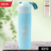 6190 Stainless Steel Water Bottle With Handle Easy To Carry Fridge Water Bottle Leak Proof Rust Proof Hot Cold Drinks Gym Sipper Bpa Free Food Grade Quality Steel Fridge Bottle For Officegymschool (Approx 500 Ml)