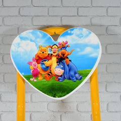 17761 Heart Shape Kids Chair Cartoon Printed Foldable Kids Children Folding Chair For Playrooms Schools Daycares And Home. Metal And Fibre Body Picnic Beach Camping Chair (1 Pc)