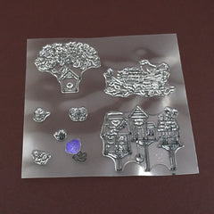 Reusable Rubber Stamp Tpr Stamp Diy Accessories Good Stamping Effect Diy Transparent Stamp Stick Repeatedly For Envelope For Diary For Invitation Letter Photo Album Decoration For Paper Crafts (Mix Design 1 Set)