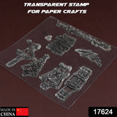 Reusable Rubber Stamp Tpr Stamp Diy Accessories Good Stamping Effect Diy Transparent Stamp Stick Repeatedly For Envelope For Diary For Invitation Letter Photo Album Decoration For Paper Crafts (Mix Design 1 Set)