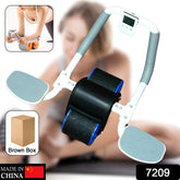 7209 Abdominal Roller Wheel Automatic Rebound Sponge Handle Double Wheel Abdominal Roller Non-slip Timer Function With Elbow Support For Exercises For Body Fitness Strength Training Home Gym