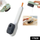 17928 Multifunctional Scrubbing Brush With Liquid Soap Dispenser Cleaning Brush With Liquid Soap Dispenser Shoe Brush For Cleaning Cloth Cleaning Brush With Handleliquid Shoe Brush For Shoe Clothes (1 Pc)