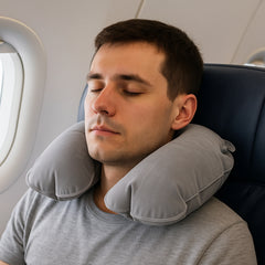 8540 Inflatable Foldable Pillow U Shape Air Cushion Travel Pillow Travel Business Trip Neck Pillow For Long Trips Ideal For Men Women Portable And Perfect For Backpacking Car Camping And Even Airplane Travel
