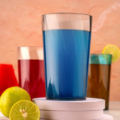 2353 Premium Juice And Water Glasses Set Of 6 Transparent 300ml Drinking Water Glasses Stylish Crystal Square Highball Glasses For Water Juice Cocktails Glass Set Of 6 For Water