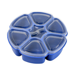 7185 Unique Design Multipurpose Masala Spice Box Container Spice Box For Kitchen Masala Container ( Plastic 7 Section )