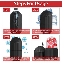 1224b Face Ice Roller Ice Roller For Face Ice Roller For Face Massager Face Ice Treatment Reduce Face Swelling And Under Eye Puffiness (Black)