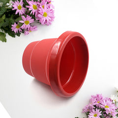 0745 Plastic Heavy Duty Plant Container Potgamla For Indoor Home Decor Outdoor Balcony Garden 13cm (Pack Of 1 Pc)