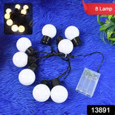 8 Led String Lights 3 Battery Operated (1 Pc Battery Not Included)