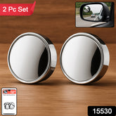 360 Adjustable Blind Spot Mirror For Car Side Rearview (2 Pc)