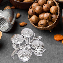 5283 Tree Shape 4 Compartment Mukhwas Dani Serving Tray For Home Kitchen Use