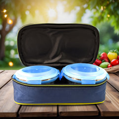 Bite Lunch Box With Insulated Fabric Lunch Bag Plastic Spoon Fork