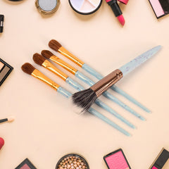 5pc Makeup Brush Tools Kit (5 Pcs Set Mix Color)