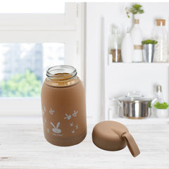 6954 Cute Water Bottle For Kids - 330 Ml Cute Bunny Water Bottle Cute Rabit Print Water Bottle For Boys And Girls Kids Return Gift Water Bottle Sipper Insulated Water Bottle (Moq - 100 Pc)