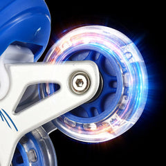 7554 Inline Skates With Led Flashing Light Wheel With Adjustable Length Skate Premium High Quality Skates Pair