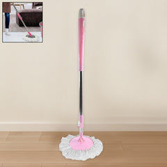 0842 Home Cleaning - Stainless Steel 360 Degree Rotating Pole Microfiber Mop Rod Stick