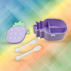 5495 Pineapple Shaped Lunch Box With Compartments Lunch Food Container With Box Portable Lid School Kids Lunch Box