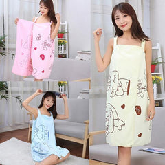 1453a Soft Cotton Bathrobe For Girls Women Bath Robe Towel For Women Quick Dry Dress Towel For Ladies.