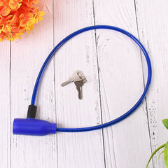 Heavy Duty Multipurpose Steel Cable Safety Lock with 2 Keys (1 Pc)