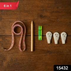 6-in-1 Wall Hanging  Measurement Tool Kit