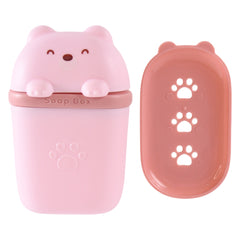Cute Bear Shaped Soap Case (1 Pc)