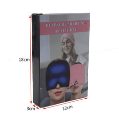 1204 Headache Relief Hat Migraine Cap Wearable Migraine Mask Ice Head Wrap For Tension Headache Puffy Eyes Sinus Headache  Stress Relief