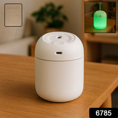 6785 Portable Lighting Mini Humidifier Usb Personal Desktop Air Humidifier For Baby Bedroom Travel Office Home With Light Cool Mist Humidifier Essential Oil Diffusers Cool Mist Humidifiers (250 Ml)