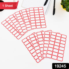 Multipurpose Writable Blank Label Sticker Sheets (1 Sheet)