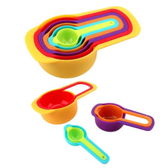 0811 Plastic Measuring Spoons For Kitchen (6 Pack)