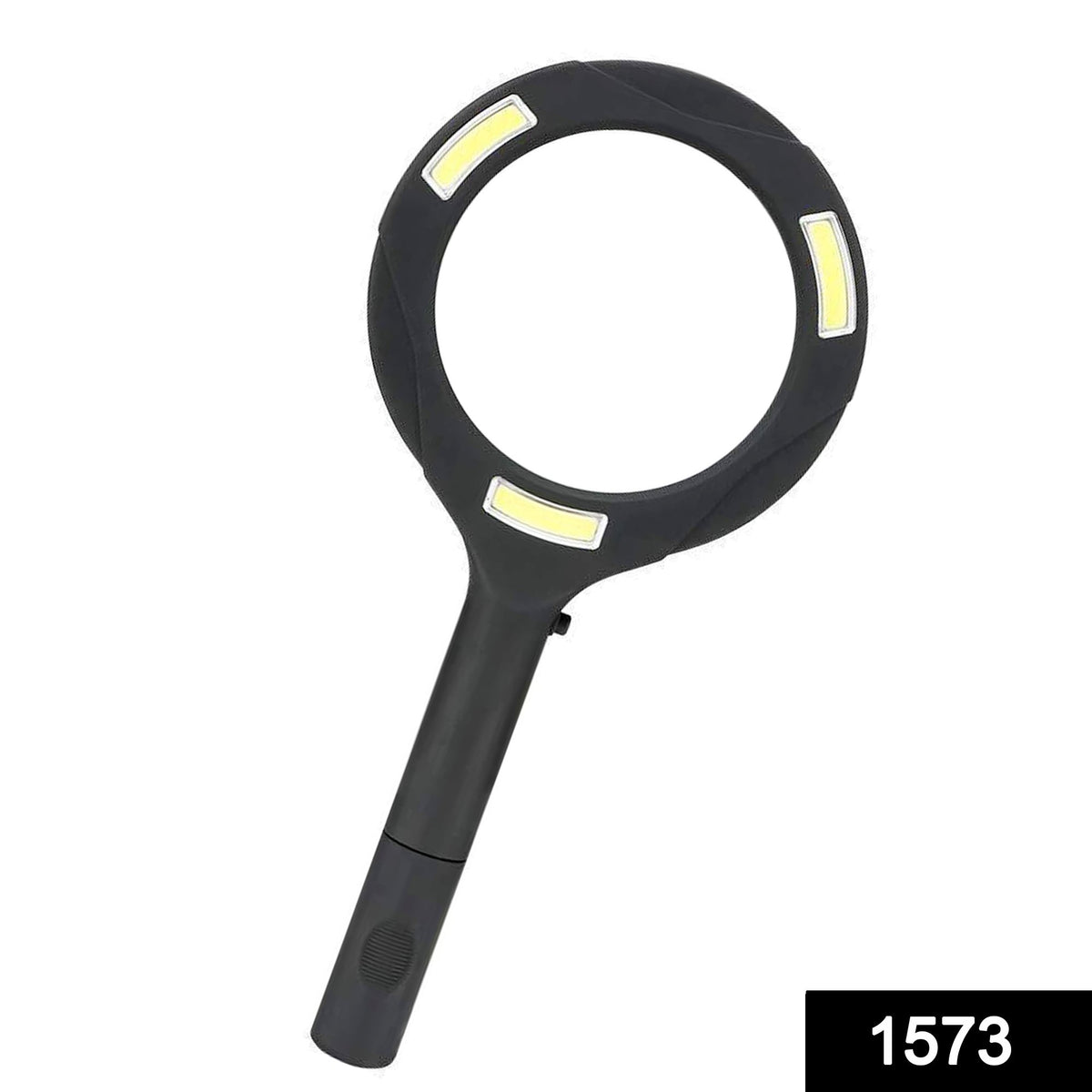 1573 Magnifying Glass With 3 Led Light 3x Power And Rubberized Handle