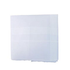 1537 Mens King Size Formal Handkerchiefs For Office Use - Pack Of 12