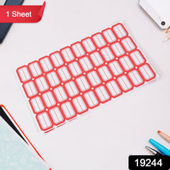 Multipurpose Writable Blank Label Sticker Sheets (1 Sheet)